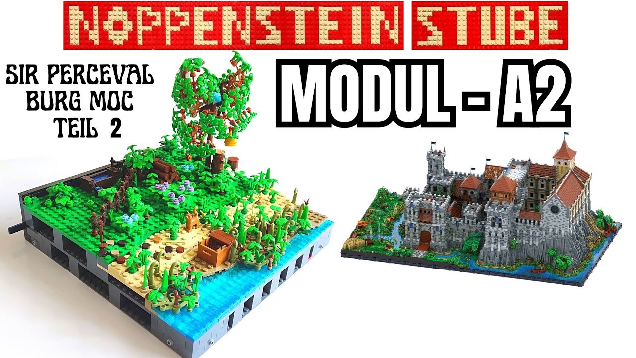Teil 2 Mittelalterliches Burg MOC von LESDIY | Modul A2 | Ich baue Sir Perceval´s Burgen Meisterwerk