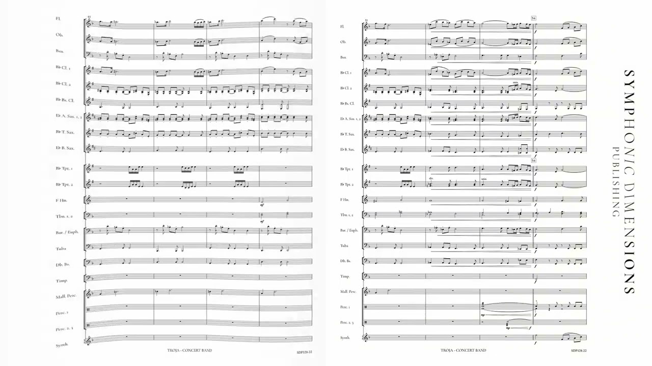 SDP128-22 TROJA (TROY) (Concert Band) - Otto M. Schwarz