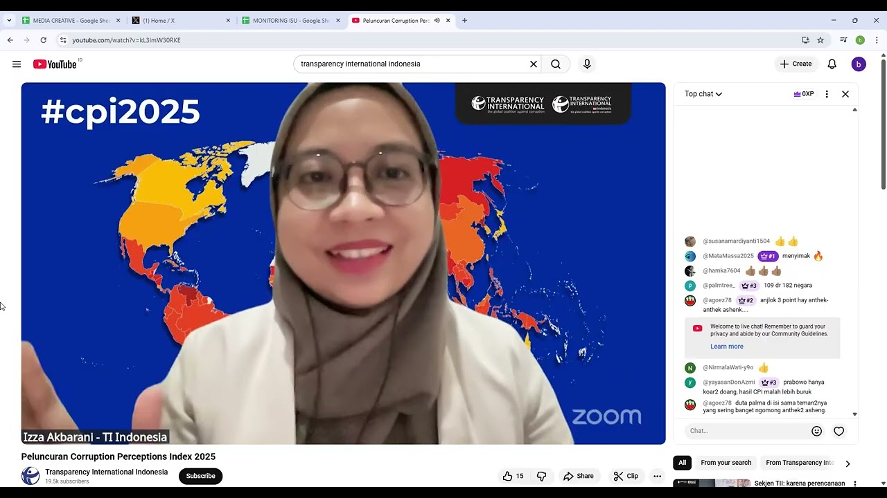Peluncuran Corruption Perceptions Index 2025   YouTube   Google Chrome 2026 02 10 13 50 59