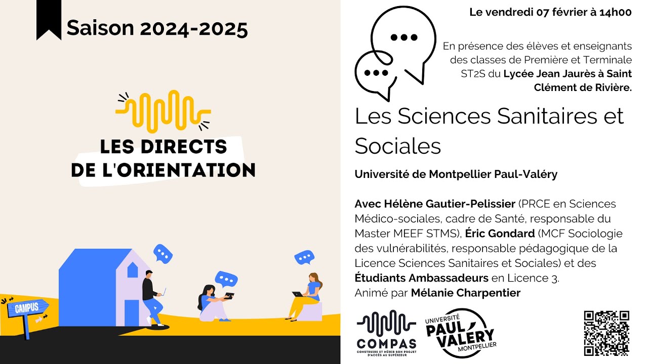 [Direct de l'orientation] - Les Sciences Sanitaires et Sociales (UMPV)