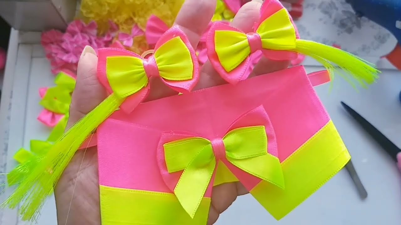Conjunto de fita de cetim