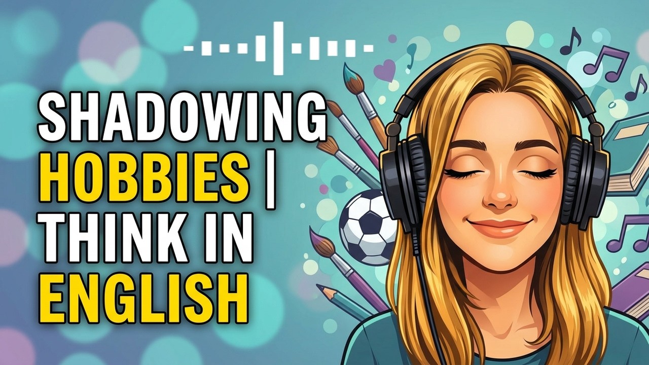 English Speaking Practice | Hobbies Shadowing – Think in English