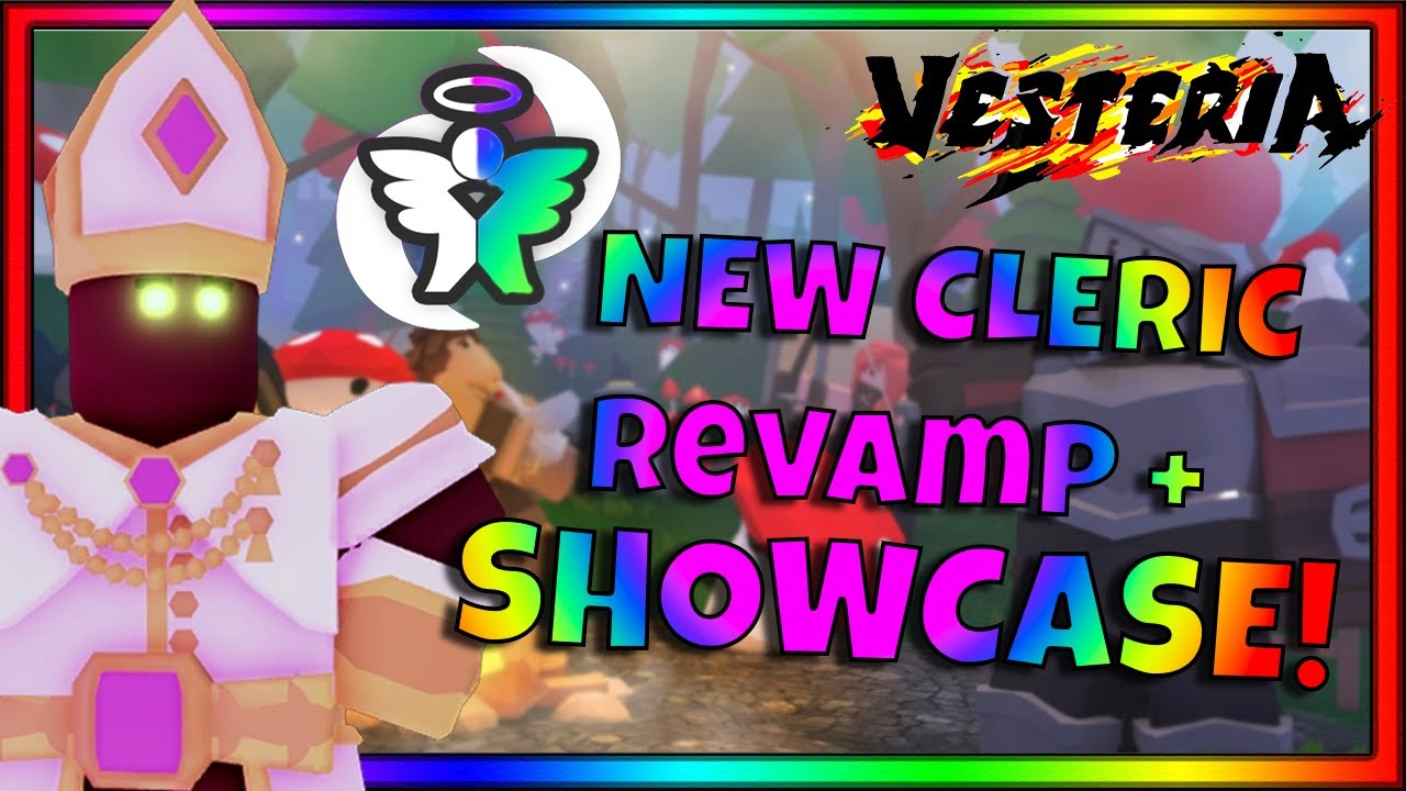 Vesteria - Reworked Cleric Showcase! (New Stats/Skills)