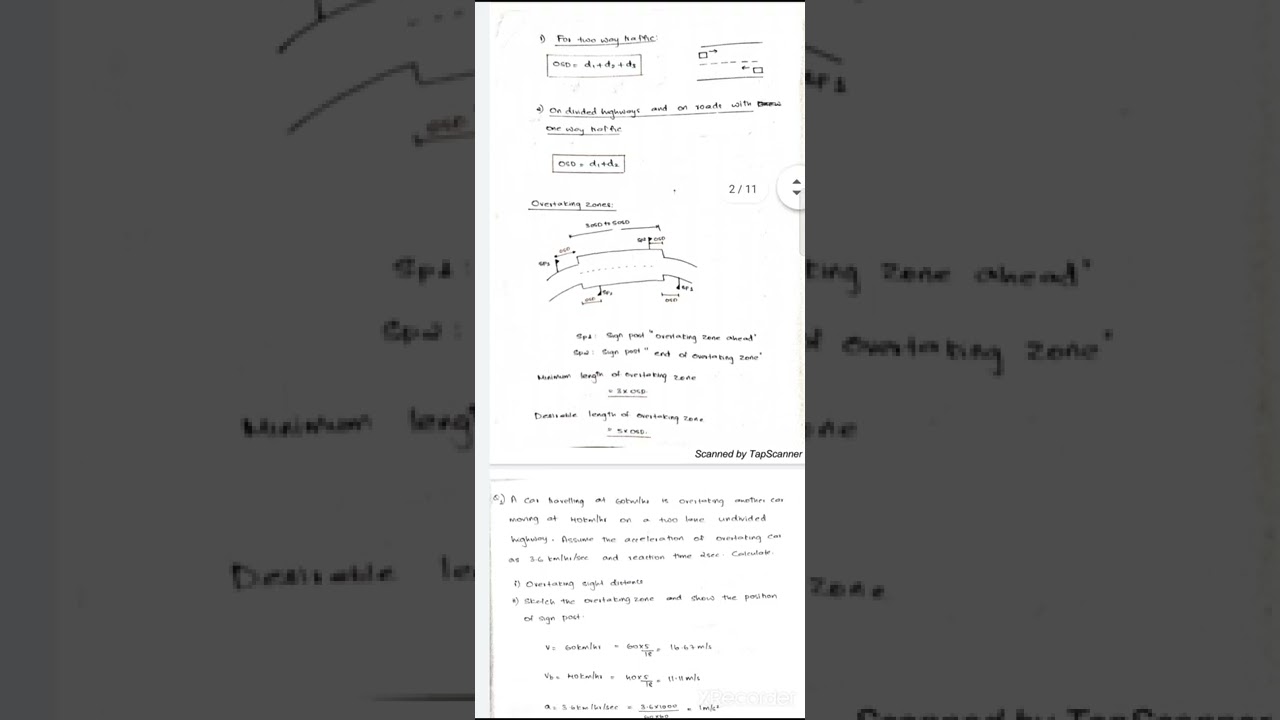 OSD Problems module 1 Transportation engineering | part 1