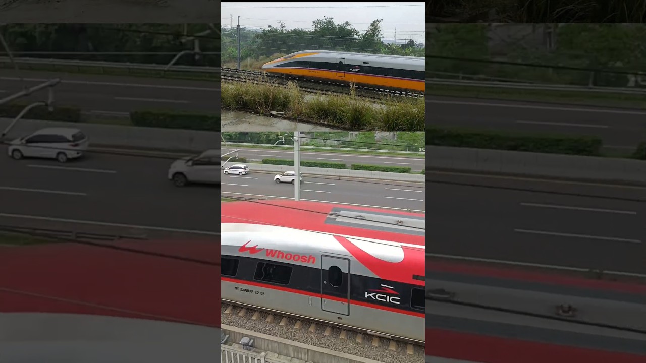 WHOOSH Indonesian fast train KCIC400AF #highspeedrailway #highspeedtrain