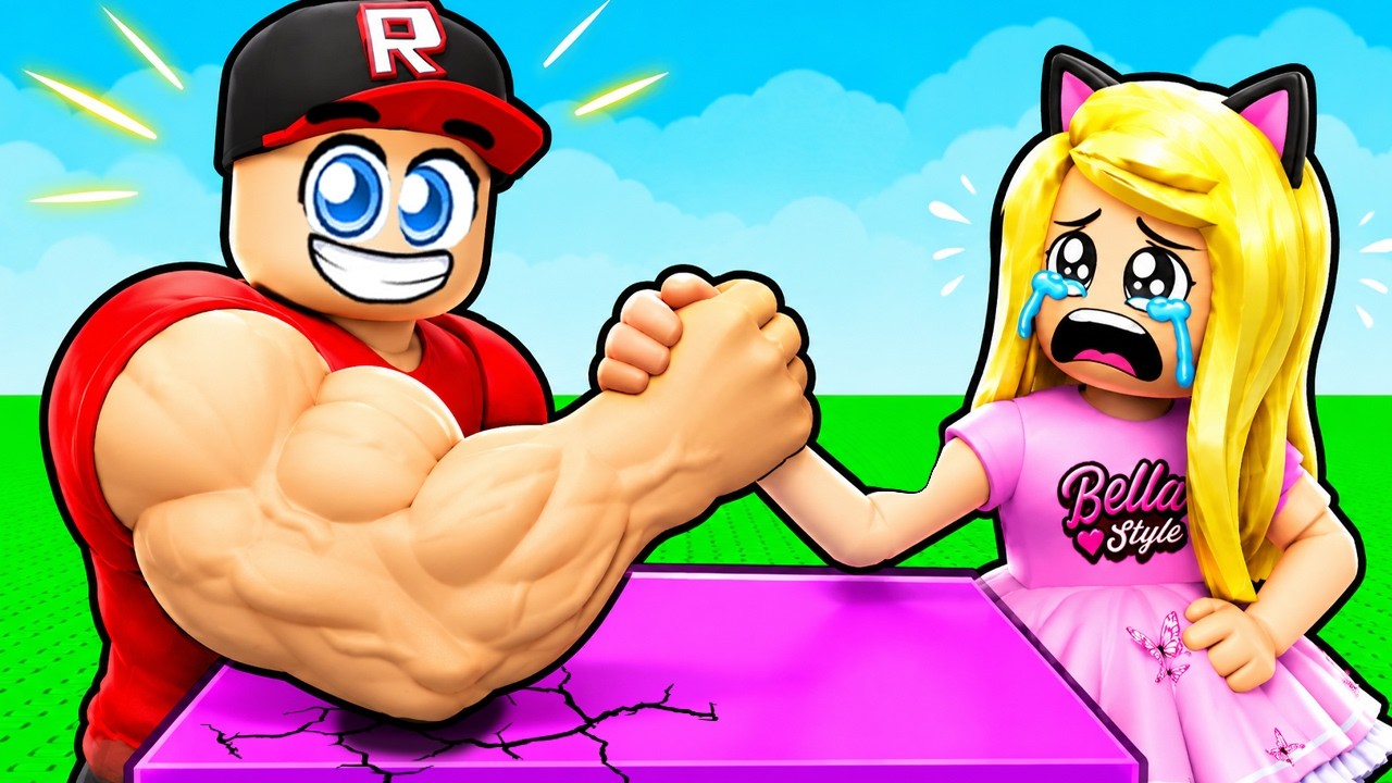 POKONAŁEM WSZYSTKICH W SIŁOWANIU SIĘ NA RĘKĘ w Roblox 😂