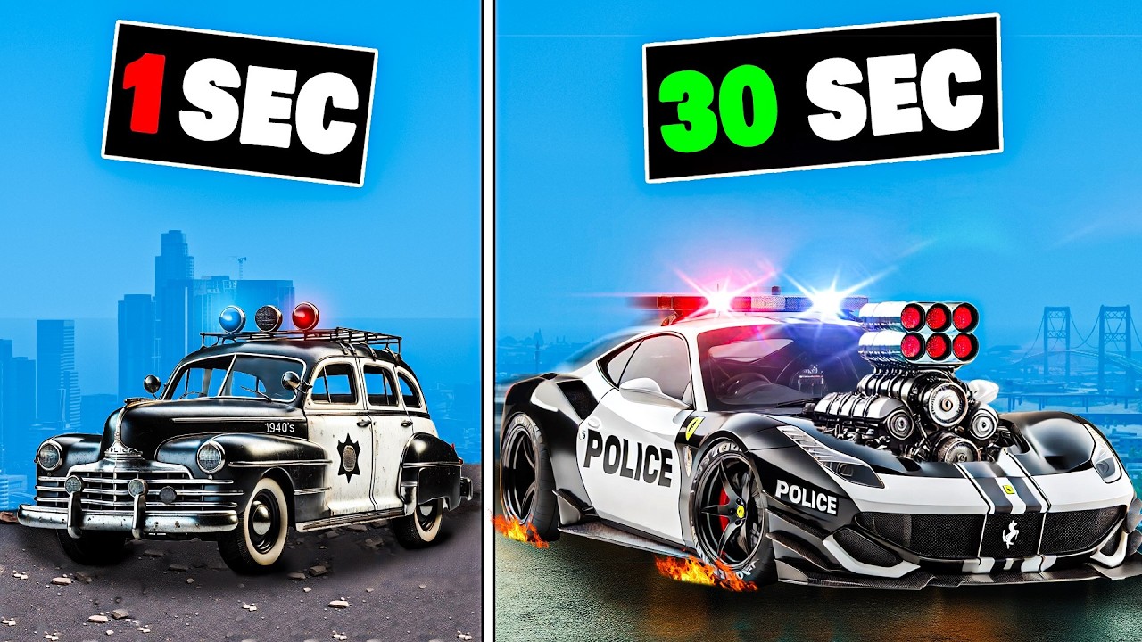 Every 30 seconds my police car gets faster in GTA 5