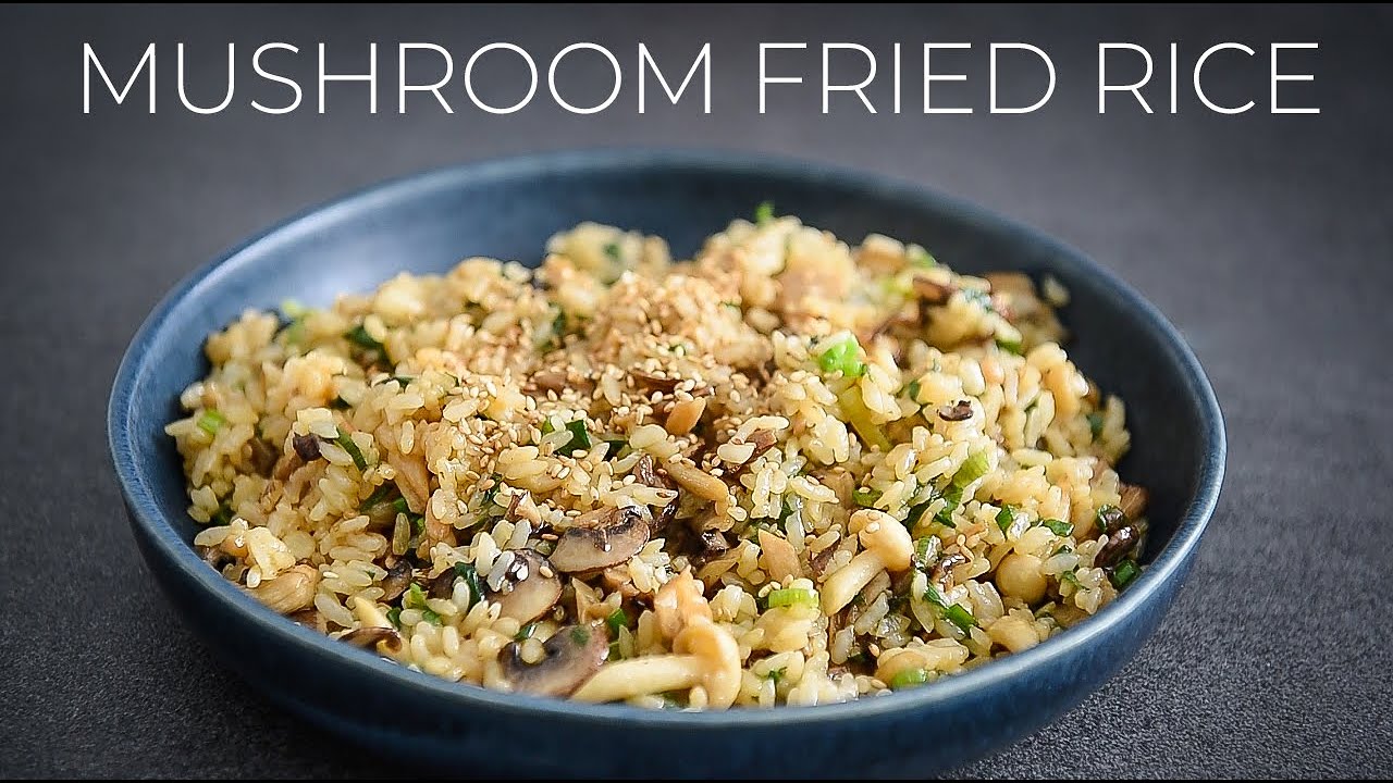 STUNNING vegetarian Mixed Mushroom Fried Rice Recipe