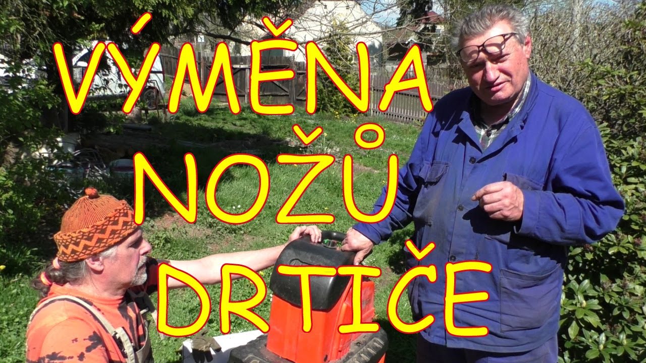 Zahradní drtič PowerCut (Mountfield) - výměna nožů s Honzou