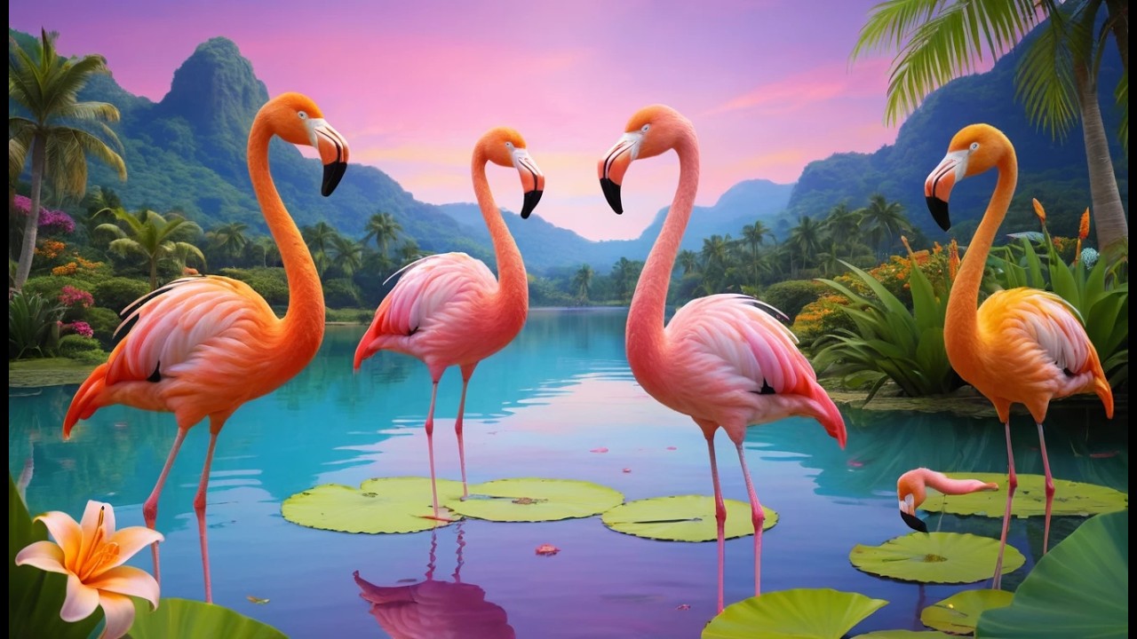 Cinco Pequeños Flamencos ¡De Pie! | Canciones Infantiles y Rimas para Niños