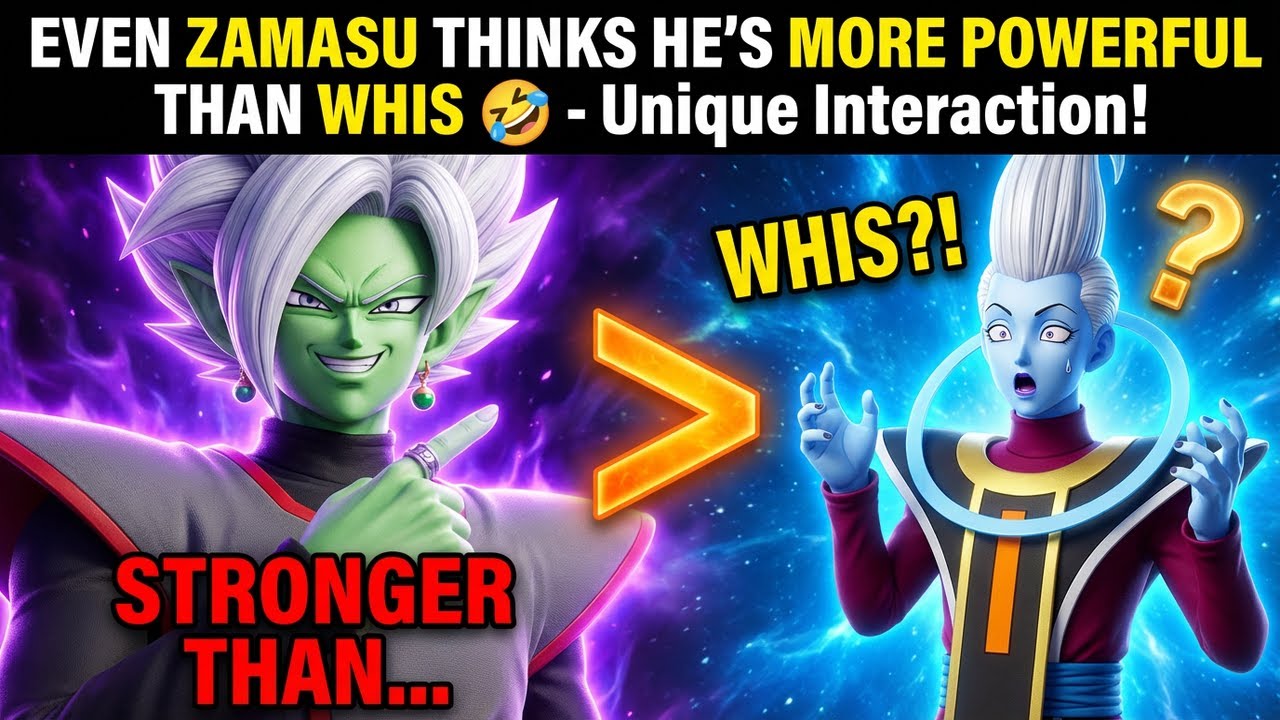 EVEN ZAMASU THINKS HE'S MORE POWERFUL THAN WHIS🤣 - Unique Interaction!