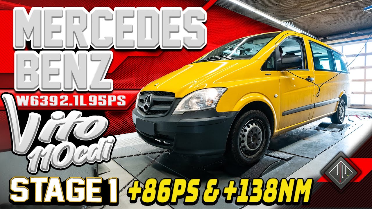 Mercedes Benz Vito 110 CDI | Softwareoptimierung Stage 1 | Logs - Dyno - 60-120 | mcchip-dkr