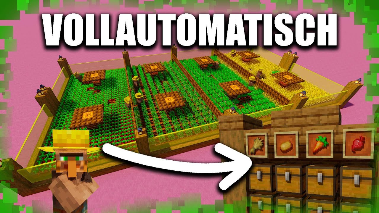 Minecraft: Vollautomatische Farm + Sortierung
