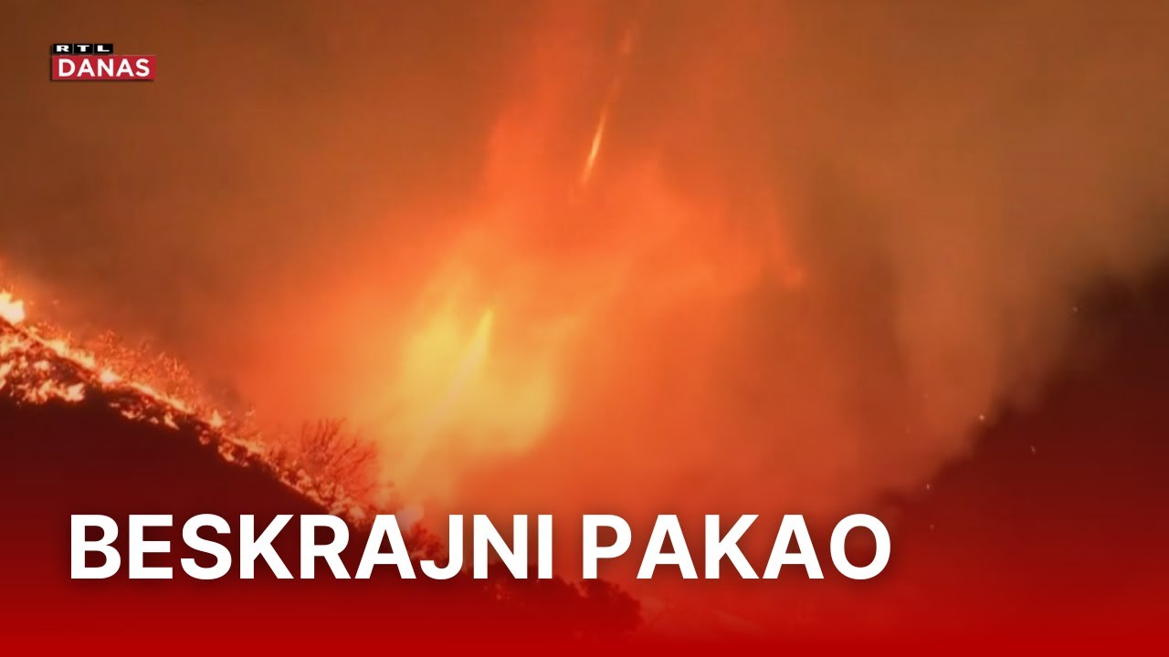 Jeziva snimka vatrenog tornada: 'Kada sam se vratio, nije bilo nikoga. Jezivo!' | RTL Danas