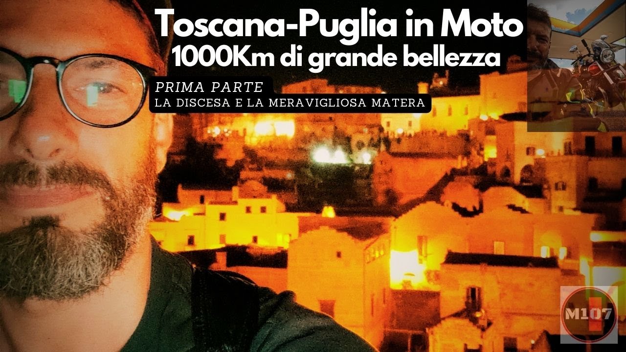 Toscana-Puglia in Moto Guzzi V9, estate 2023 prima parte (la discesa e Matera)