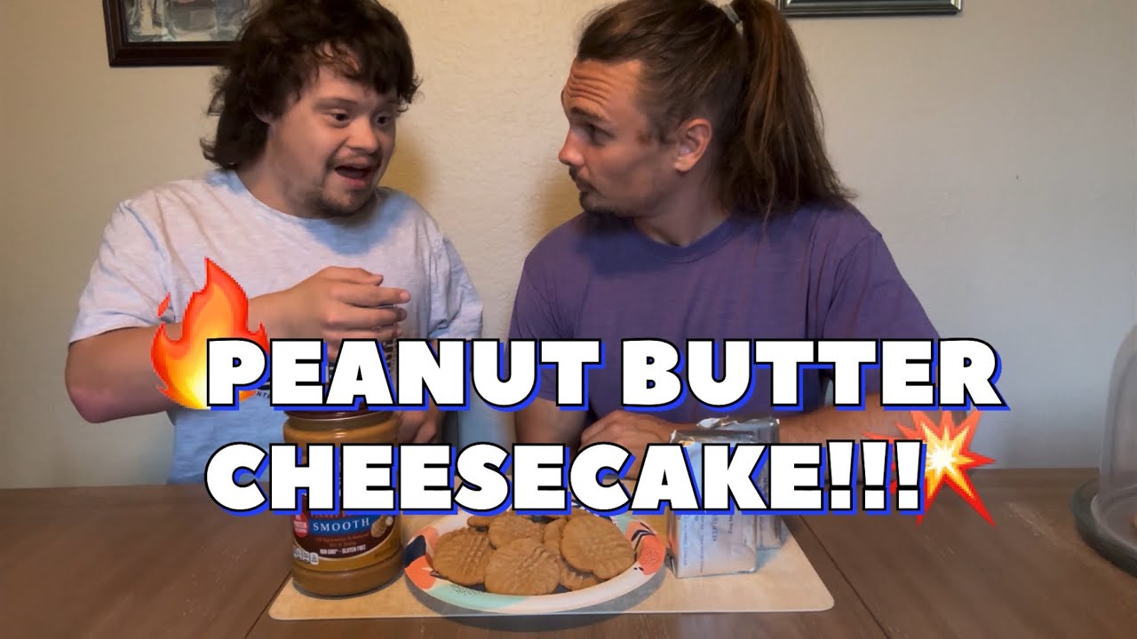 We made PEANUT BUTTER CHEESECAKE!