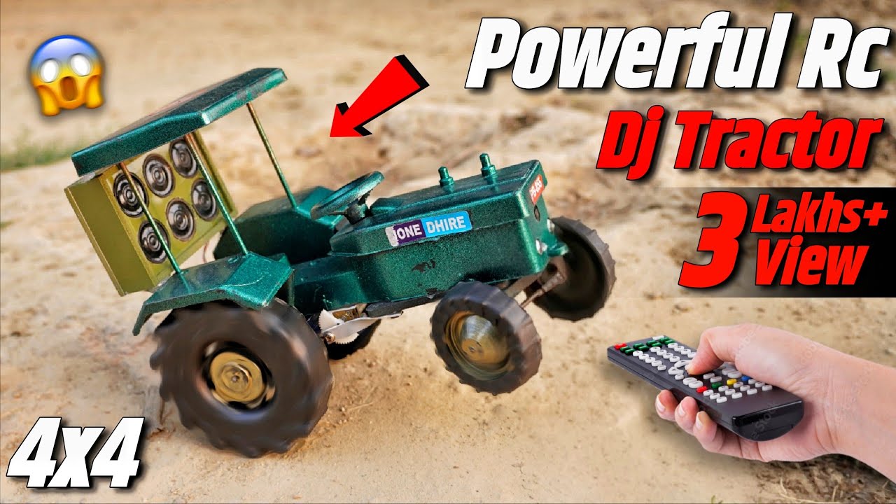 Dj वाला Rc Tractor कैसे बनाये? 🤑 || How To Make Dj Rc Tractor At Home?