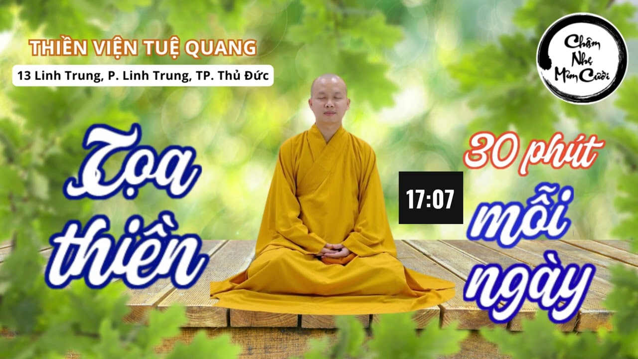Ngồi thiền 30 phút mỗi ngày với tiếng mưa  | Thiền viện Tuệ Quang