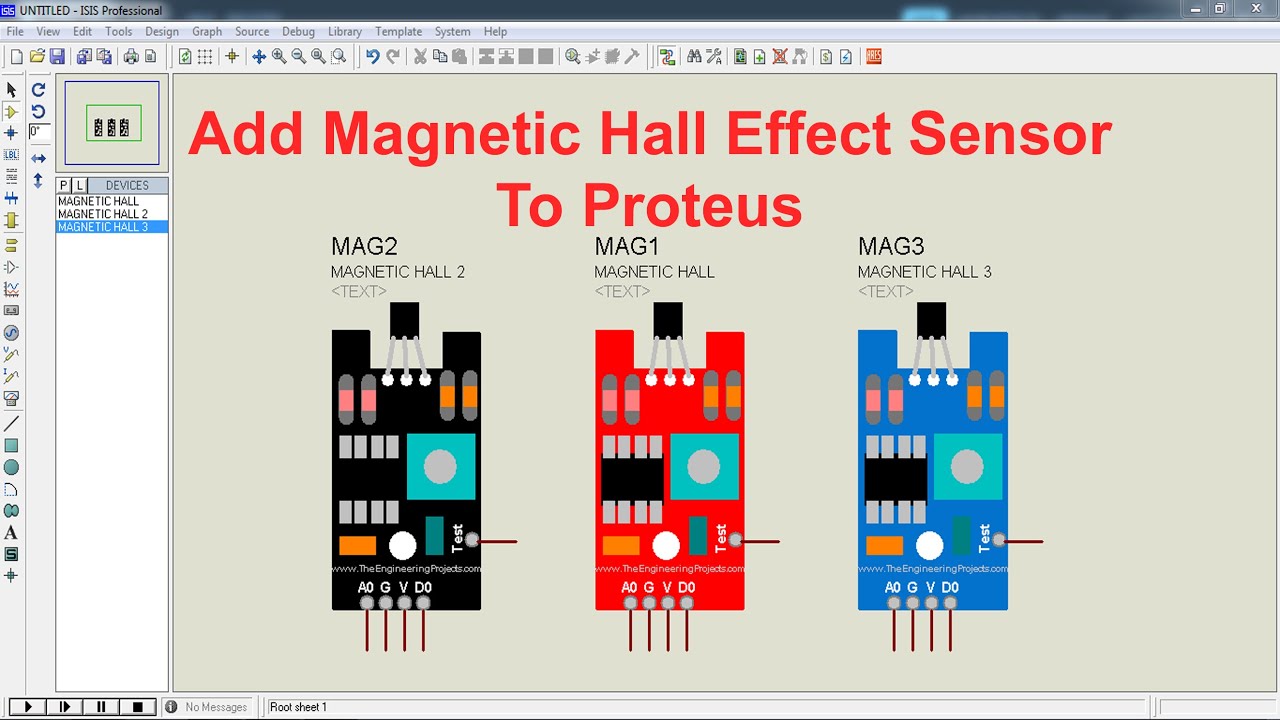 How to Add Magnetic Hall Effect Sensor Library to Proteus | Step-by-Step Guide