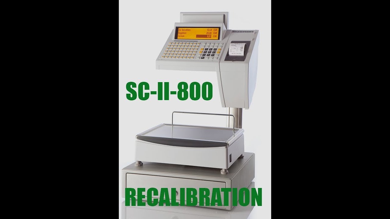 BIZERBA SC-II 800 RECALIBRATION