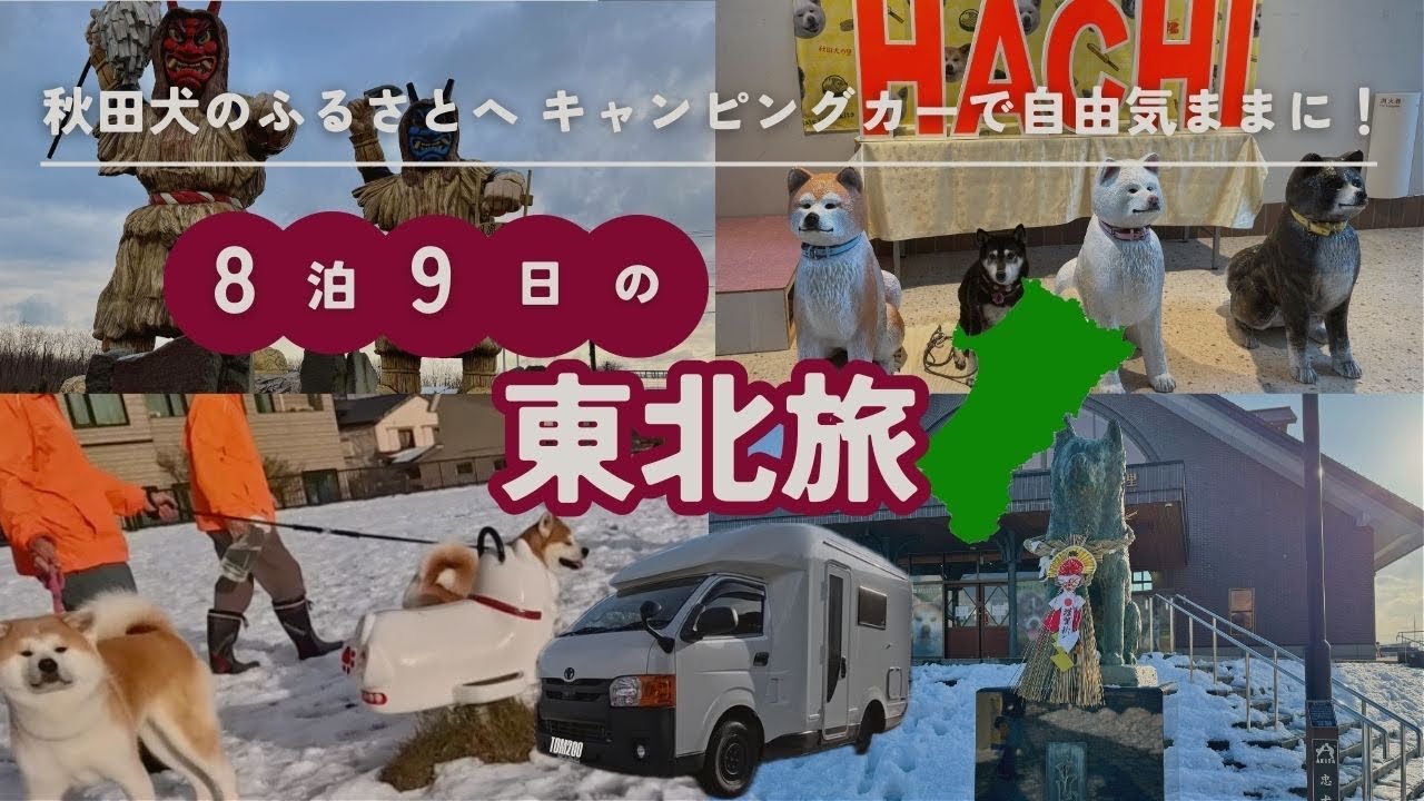 秋田犬のふるさと大館市へ！「秋田犬の里」【キャンピングカー トム200で9日間の東北旅】