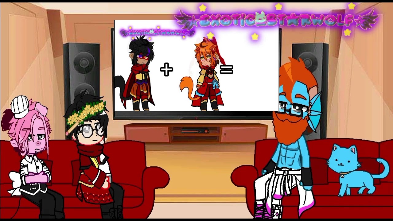 LMK Gang react to Shadowpeach future children, My Au. GC