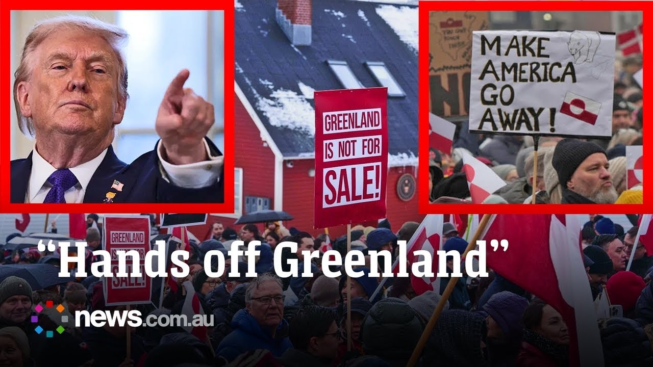 Thousands protest amid Trump’s Greenland takeover threats