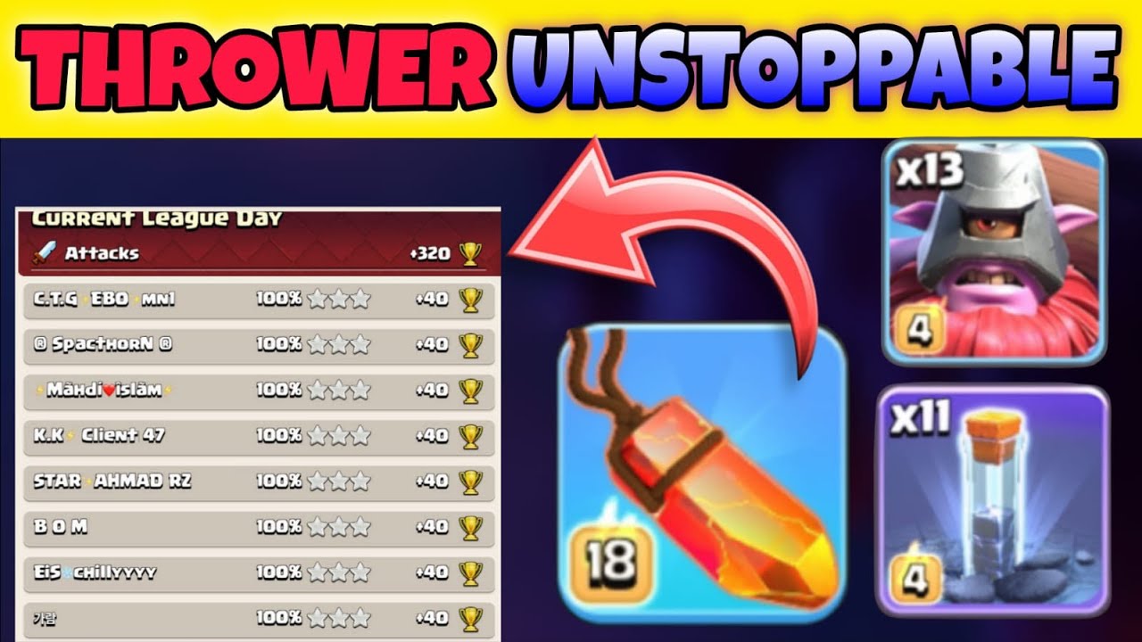 Perfect day in legend | Throwers Spam | No.1 Strategy after update