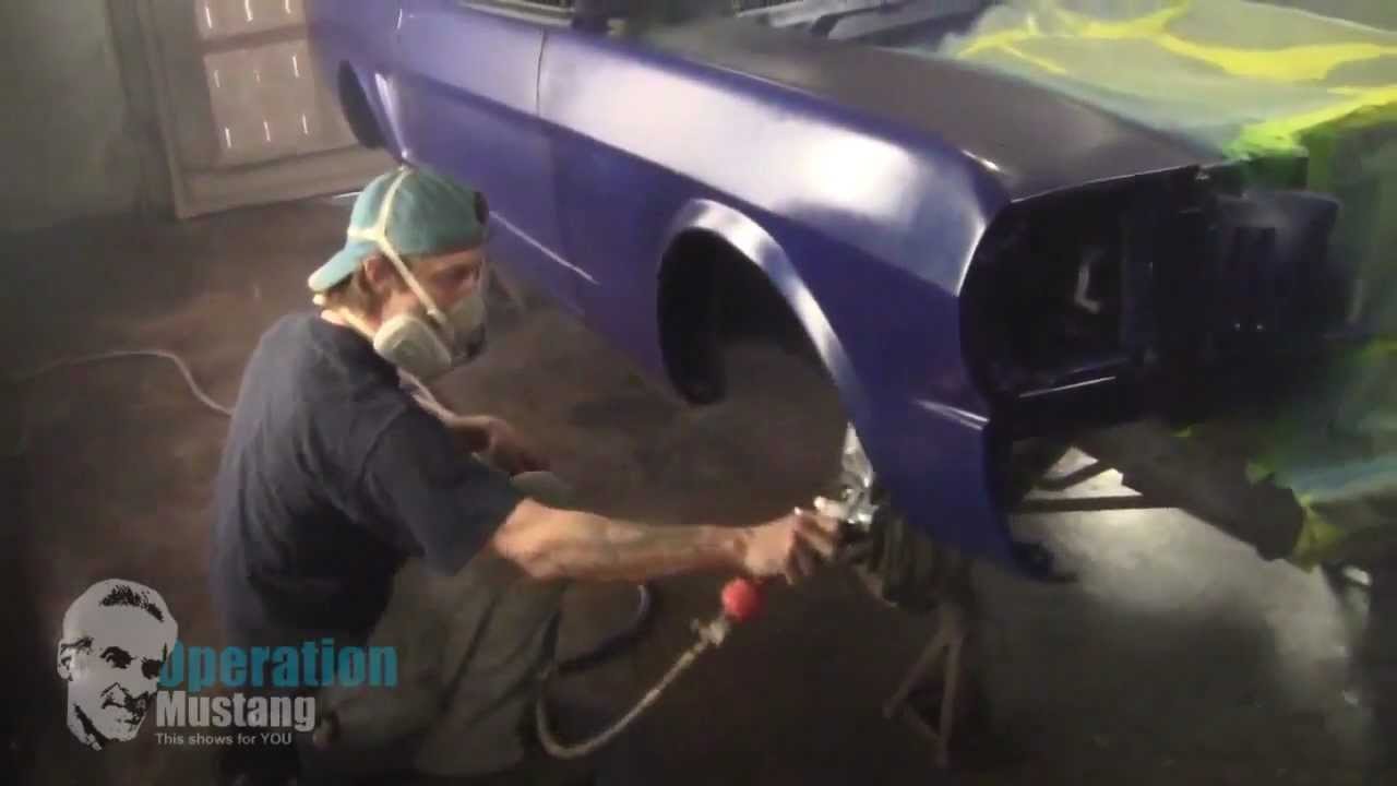Painting this Classic Ford Mustang and Shelby - Part Two