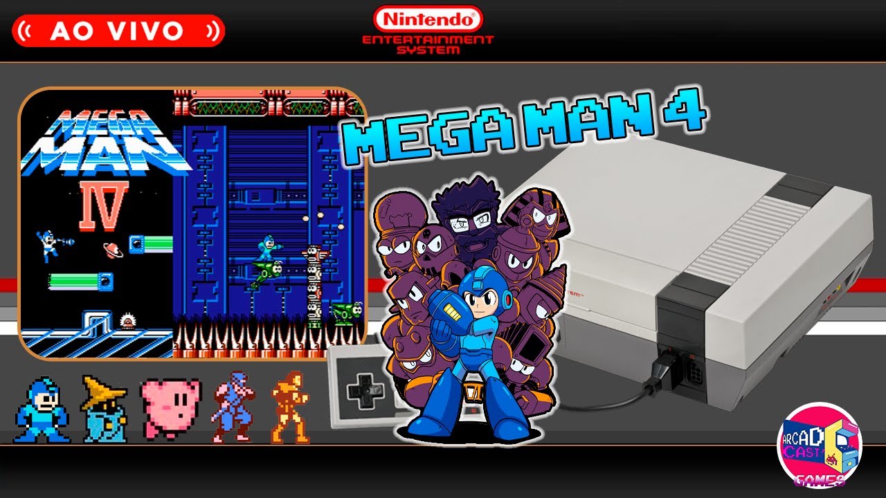 Mega Man 4 NES – A batalha final contra Dr. Cossack! #aovivo #megaman4 #nes #megamanclassico