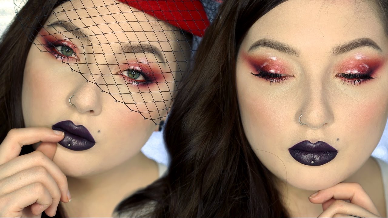 HOW TO Red Matte/Glossy Eyeshadow Makeup Tutorial