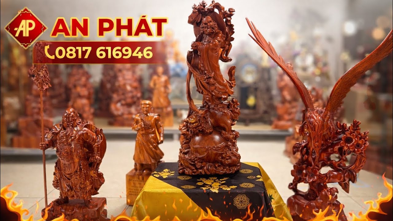 Nhanh tay đặt cho gia đình mình một bức tượng phong thuỷ bằng gỗ hương đá bình an may mắn .chốt đơn.