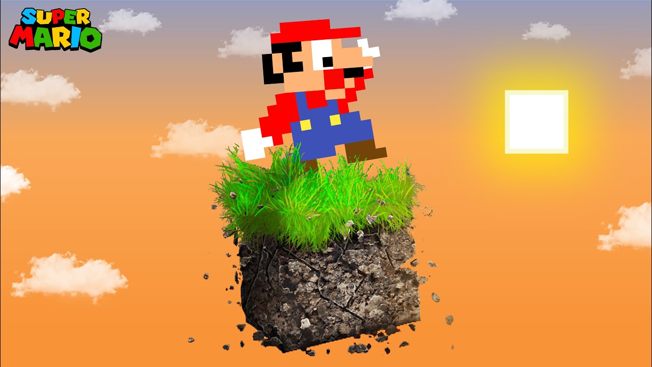 Super Mario Bros. but Mario's One Realistic Block!