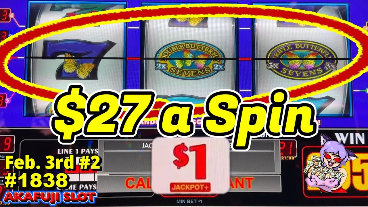 Jackpot Hand Pay🤩Triple Double Butterfly Sevens Slot Machine, Return of Samurai