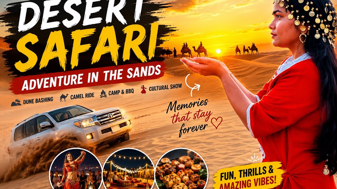 Desert safari trip 😋]#cheflife #dreambig # Desertsafari#shortvelog