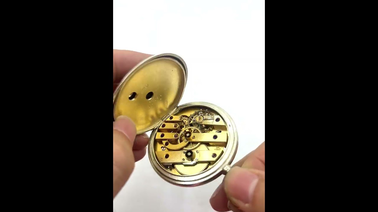 L.U.C Chopard Silver 800 50.5mm Key Mechanical Pocket Watch LUC Vintage