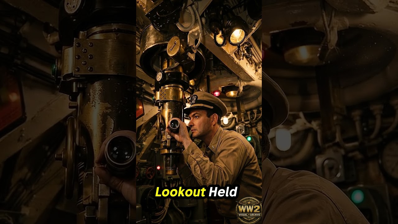 US Submarine Officer at Periscope, 1942  Silent Control Room of the Pacific War