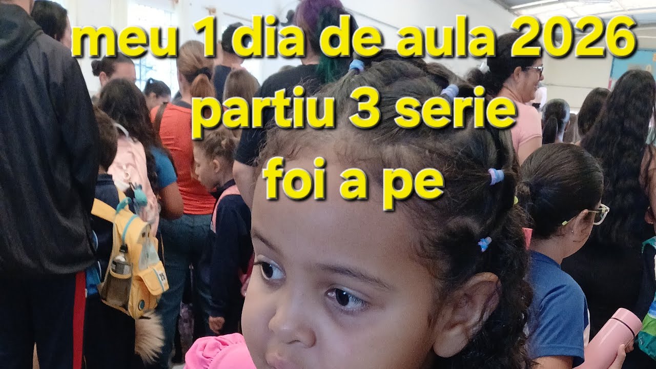 1 dia de aula 2026 FUI A PE #ROTINA #escola2026 #aula deixa seu gostei por favor !!