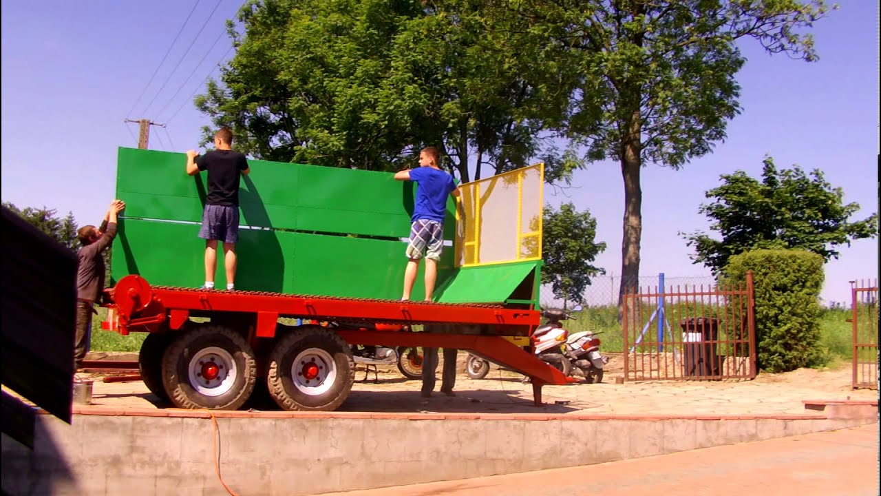 Rozrzutnik obornika Warfama N218 remont tandem 6 ton