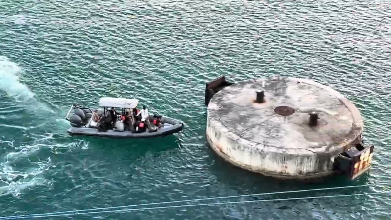 Icon of the Seas - Securing the Lines at Crown Bay Marina, St. Thomas 🇻🇮