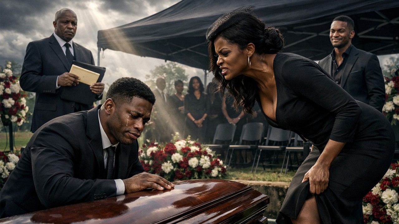 “UNAWARE HE WAS A SECRET TRILLIONAIRE,WIFE SPAT ON HER POOR HUSBAND AT HIS MOTHER'S FUNERAL UNTIL..