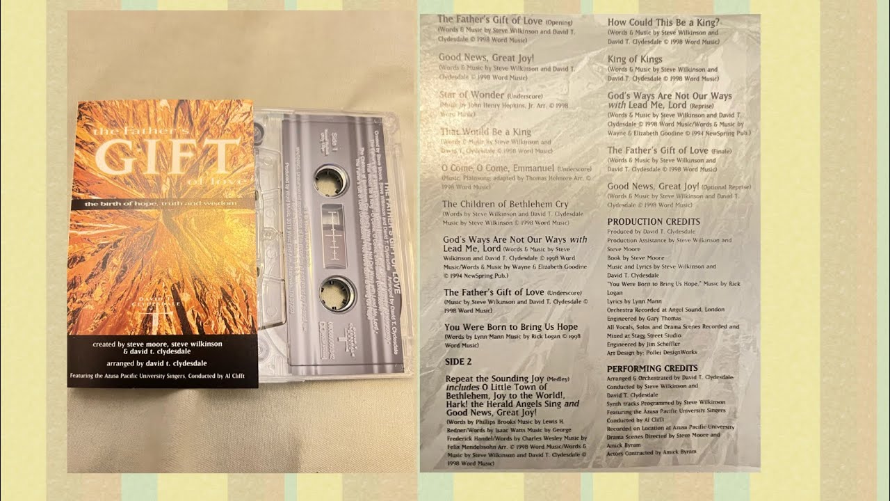 The Father’s Gift of Love Musical- arranged by David T. Clydesdale- part 2