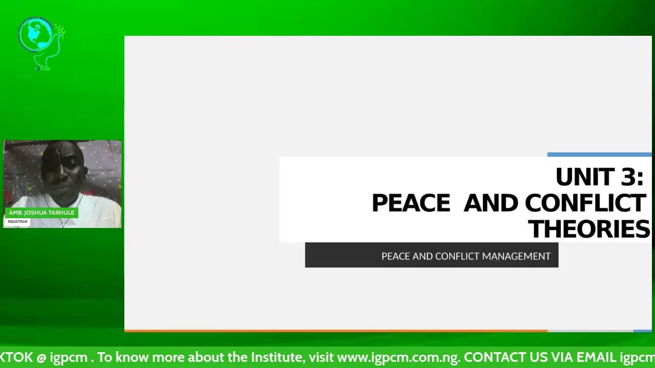 FREE PROFESSIONAL DIPLOMA TRAINING IN PEACE AND CONFLICT MANAGEMENT