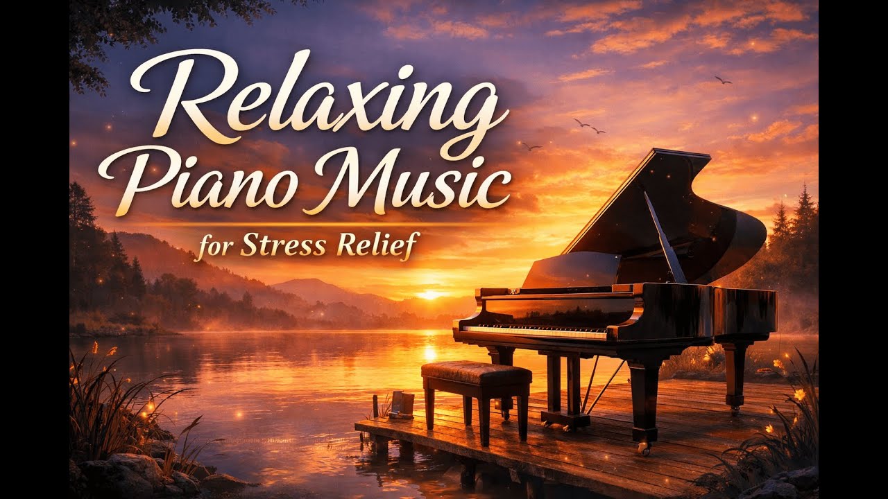 0001 Relaxing Piano Music for Stress Relief 🌙 Calm, Peaceful Piano for Study, Sleep & Meditation