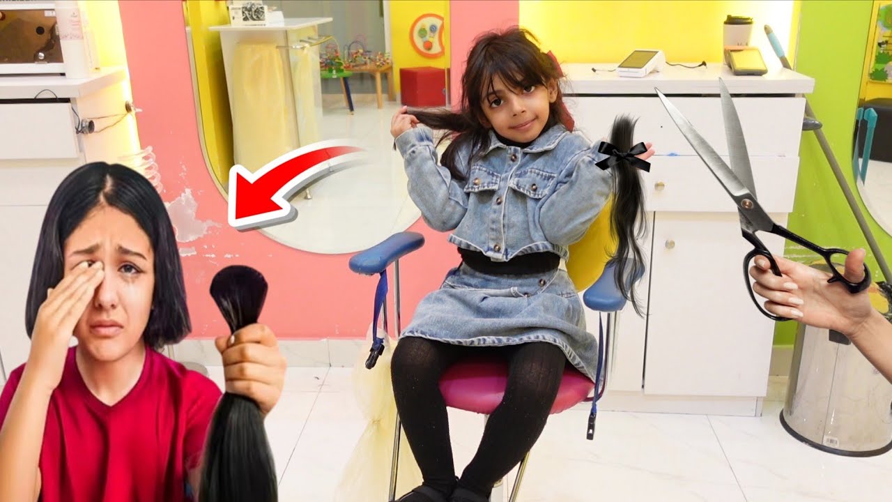 ميلا قررت تقص شعرها زي هيلين جننت ماما شوفو ايش صار بالاخير 😱 