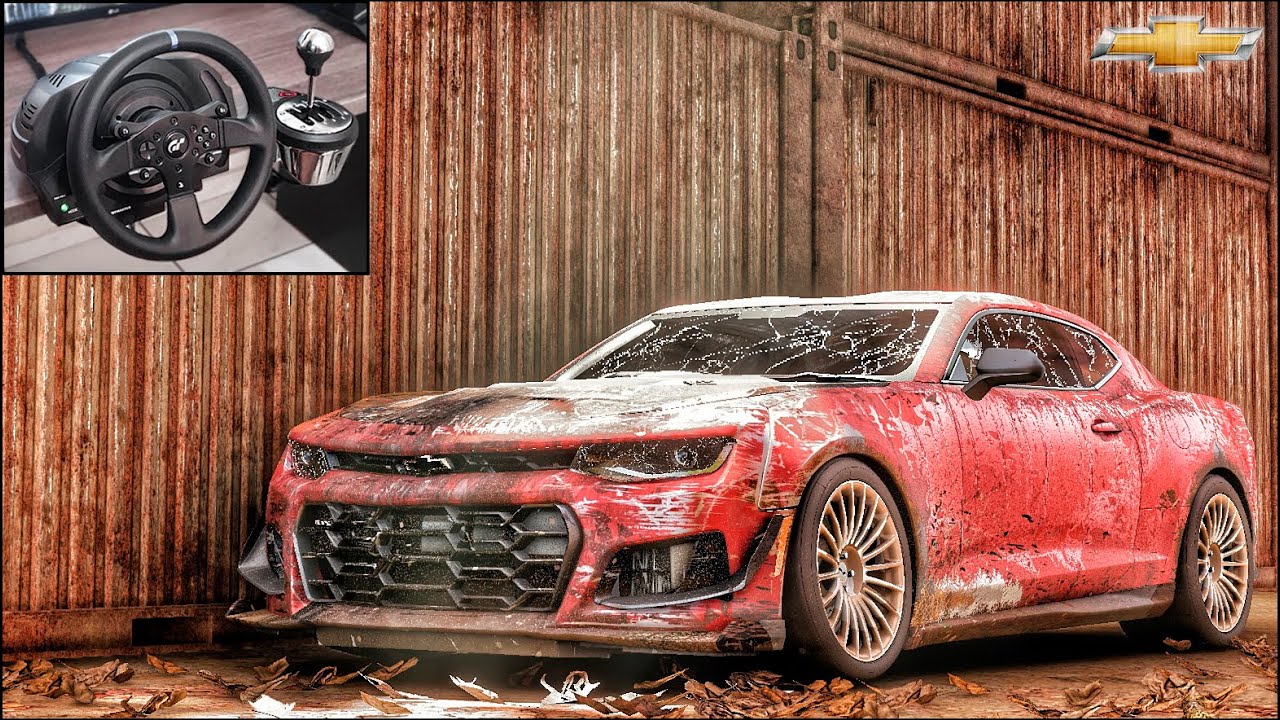 Rebuilding a Chevrolet CAMARO ZL1 - Forza Horizon 5 - Gameplay using Thrustmaster T300RS.