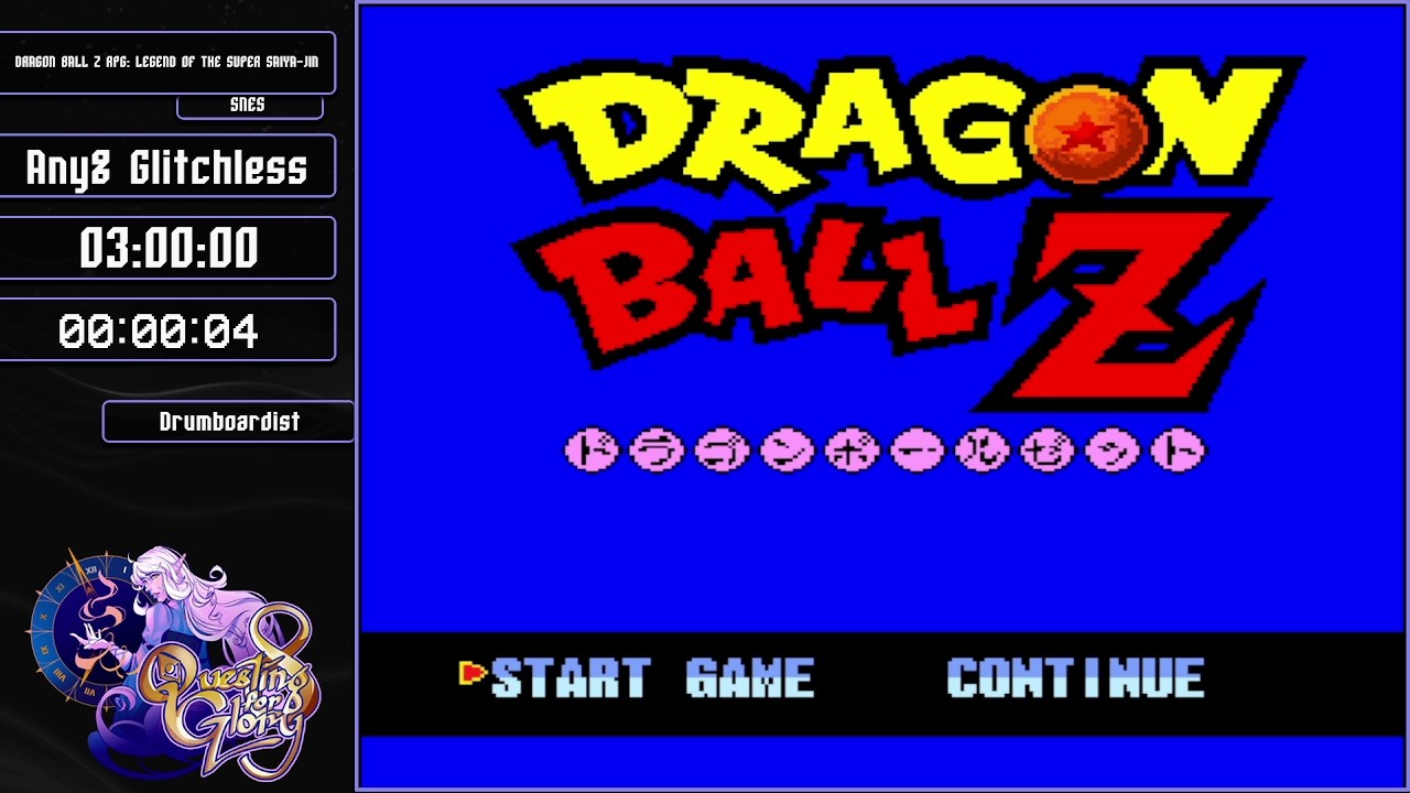 Dragon Ball Z RPG Any% Glitchless by Drumboardist - Questing for Glory 8