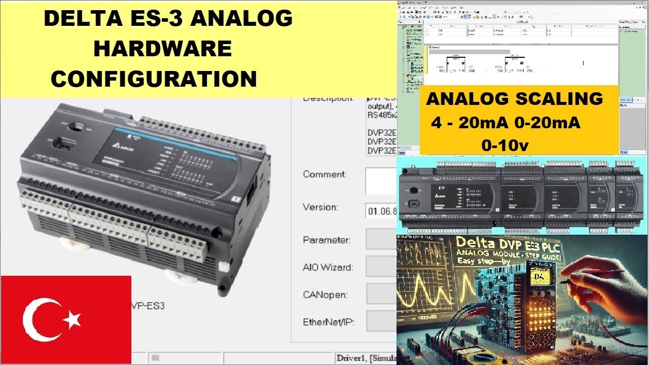 Delta PLC ES3 Analog Module  DA Scaling Tutorial