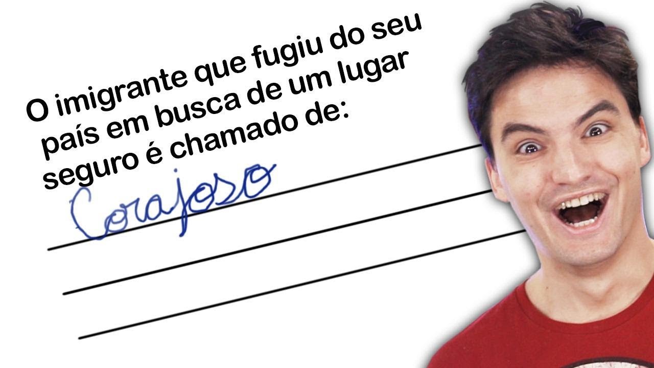 RESPOSTAS DE PROVAS MAIS ENGRAÇADAS [+10]