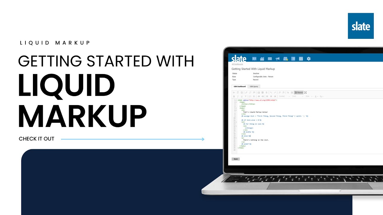Getting Started With Liquid Markup